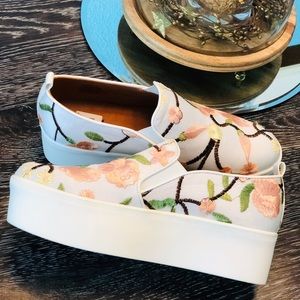 Floral Vivian Brocade Platform Sneakers